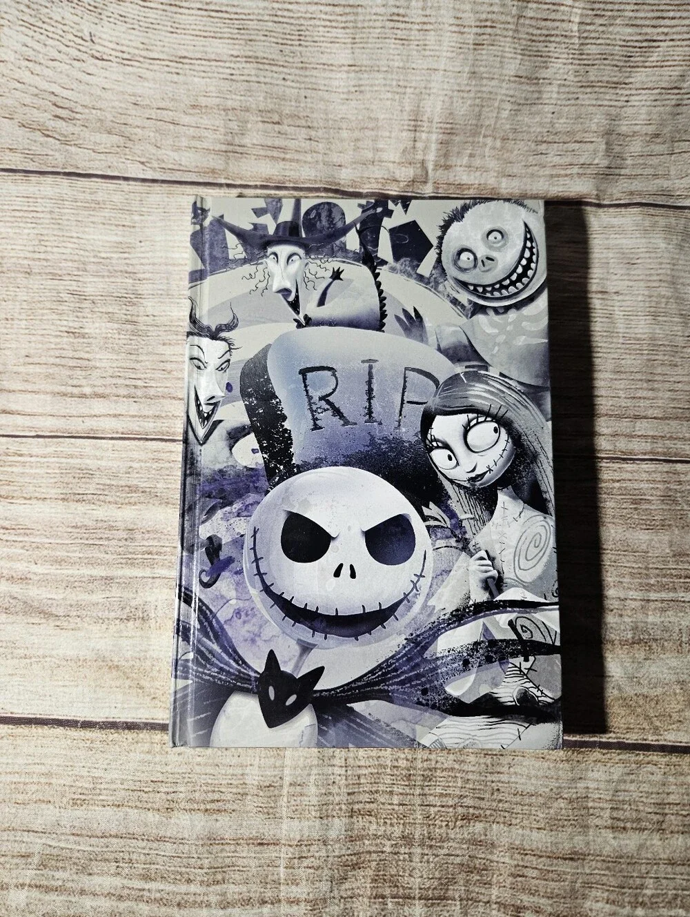 Disney Nightmare Before Christmas hard cover journal, stickers and zero pen